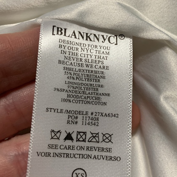 BLANKNYC Vegan Leather Hoodie Jacket XS - Picture 5 of 14